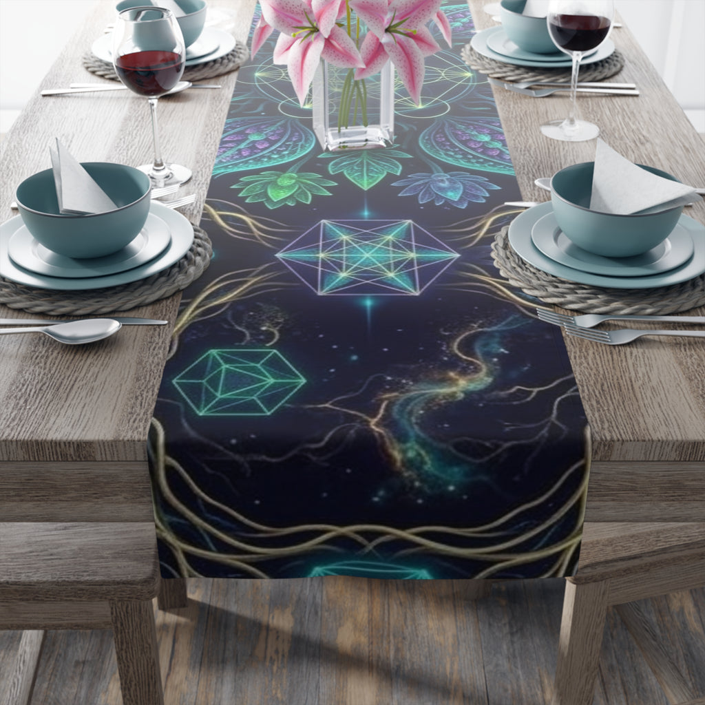 Sacred Geometry Mandala Table Runner
