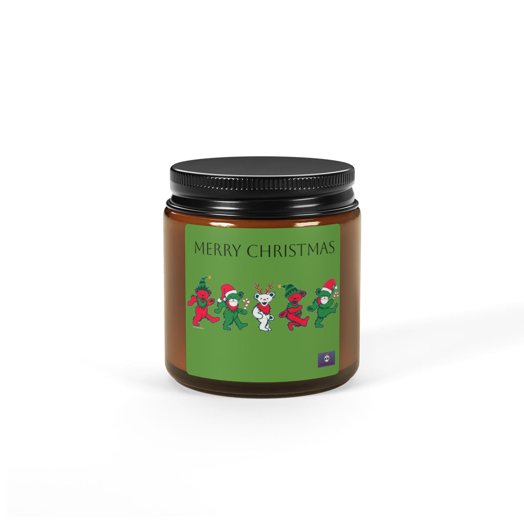 Deadhead  Christmas Scented Soy Candle (Multi-Size, Amber Jar)