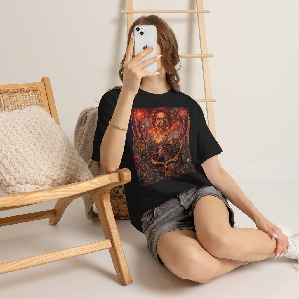 Grateful Dead Skull and Roses Tee | Psychedelic Jerry Garcia Portrait,deadhead gift