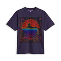 Psychedelic Grateful Dead cats down under the stairs T-Shirt | Rainbow Psytrance Art