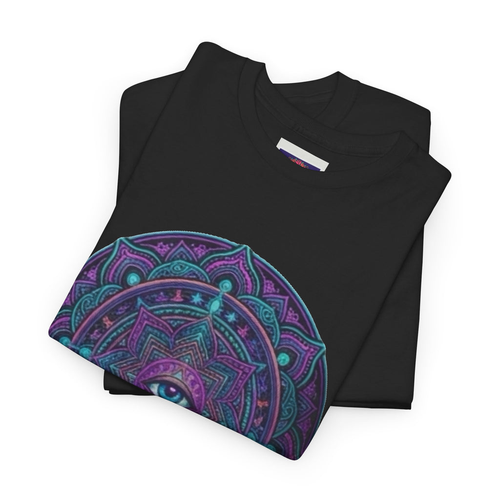 Third Eye Mandala T-Shirt | Psychedelic Spiritual Artwork, Geometric Meditation