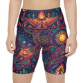 Mystical Celestial Desert Mandala Workout Shorts