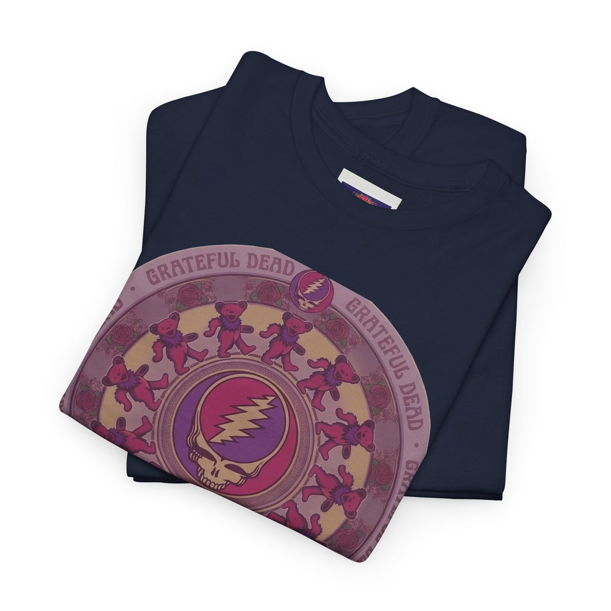 Grateful Dead Steal Your Face Mandala Tee | Psychedelic Band Shirt