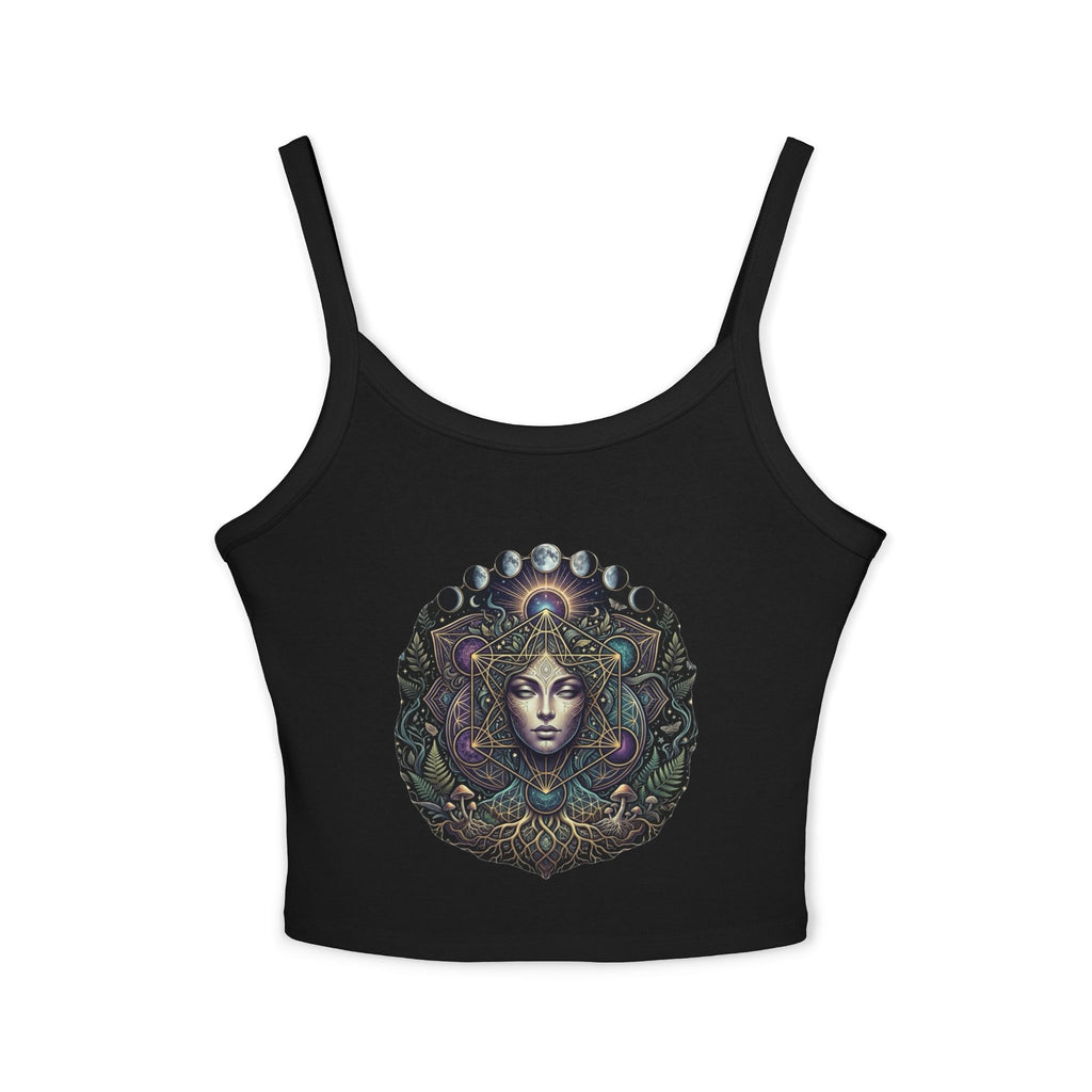 Mystic Goddess Moon Phases Tank Top | Spiritual Celestial Art