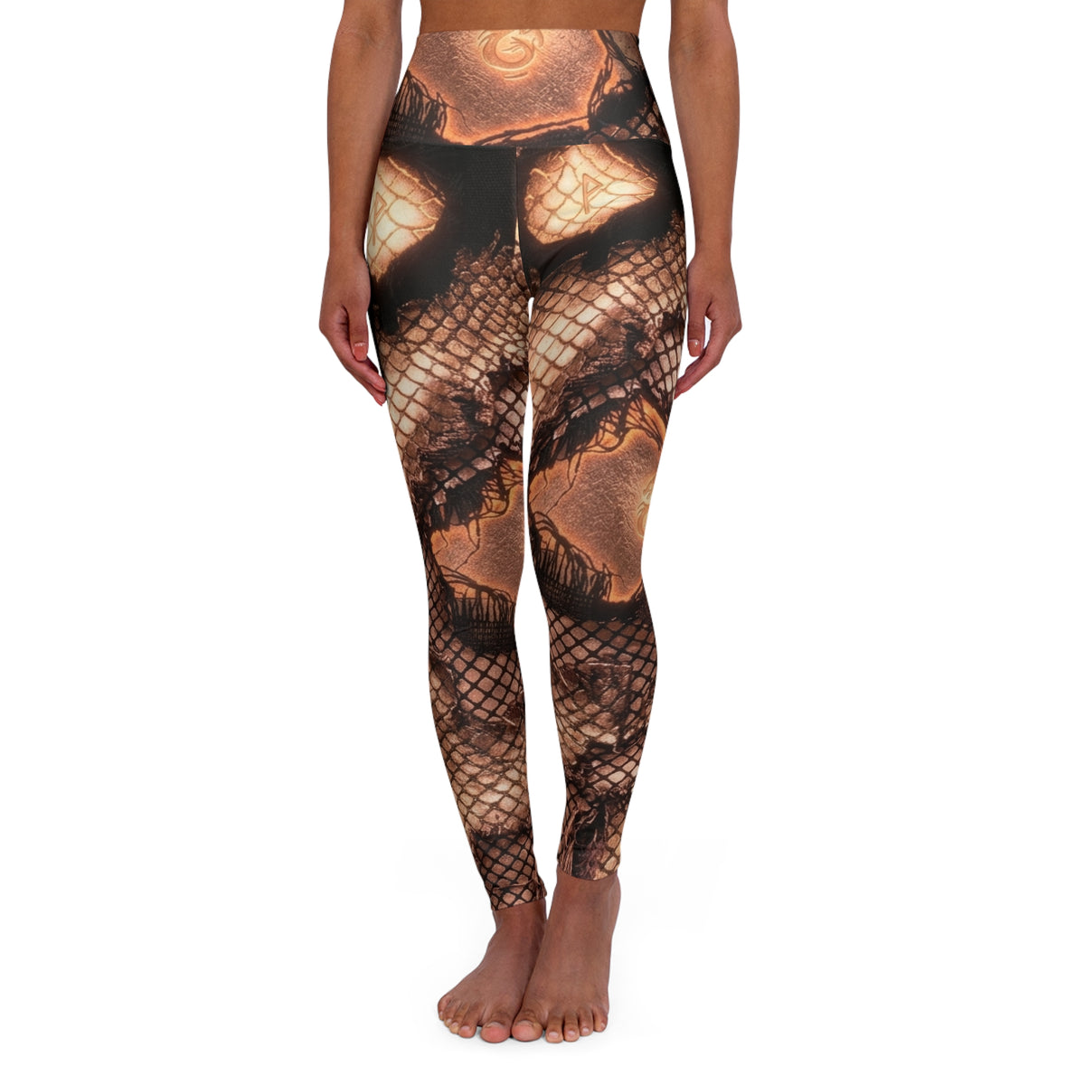 Snake Skin Roses Leggings | High Waisted Yoga Leggings, Burning Man Festival gear, Steam punk, EDC, HalloweenDeadhead, Concert wear