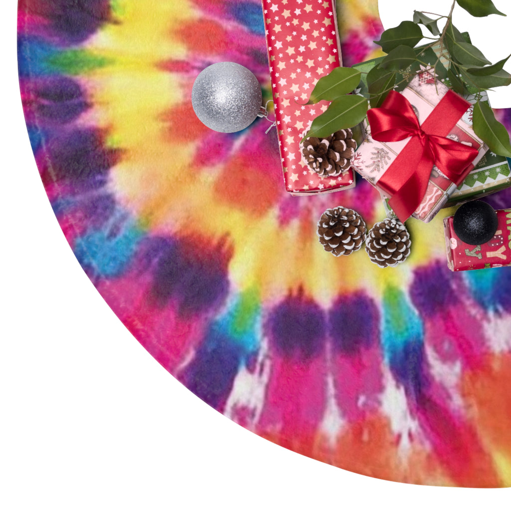 Grateful Dead tie dye Christmas Tree Skirts