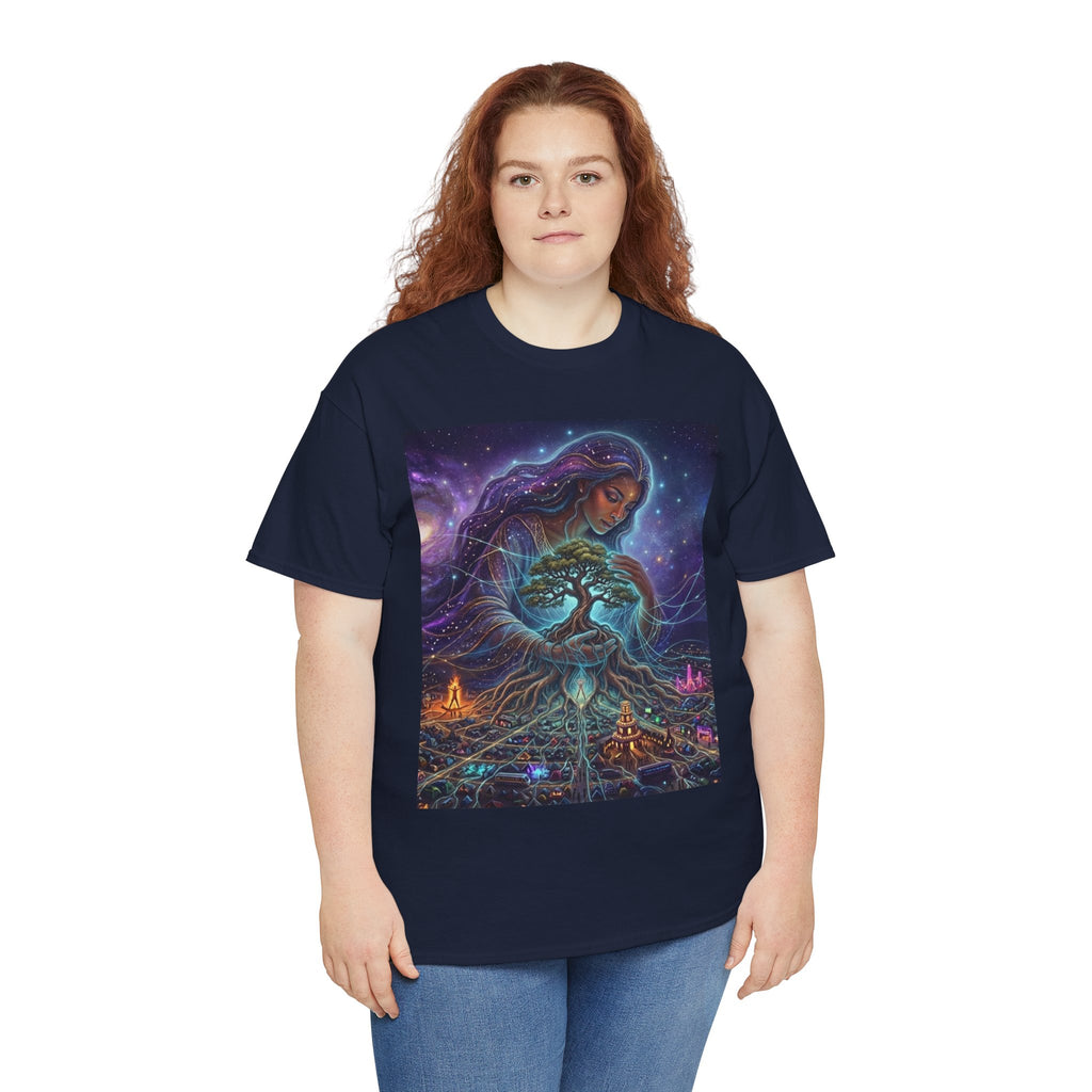 Mother Earth Tree of Life T-Shirt | Spiritual Cosmic Goddess Tee