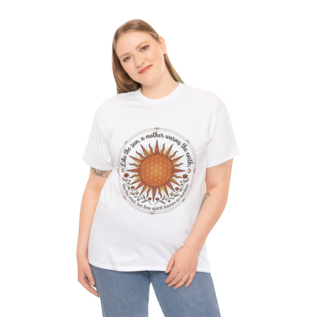 Sunflower Mandala Tee | Sunburst Floral Graphic Shirt