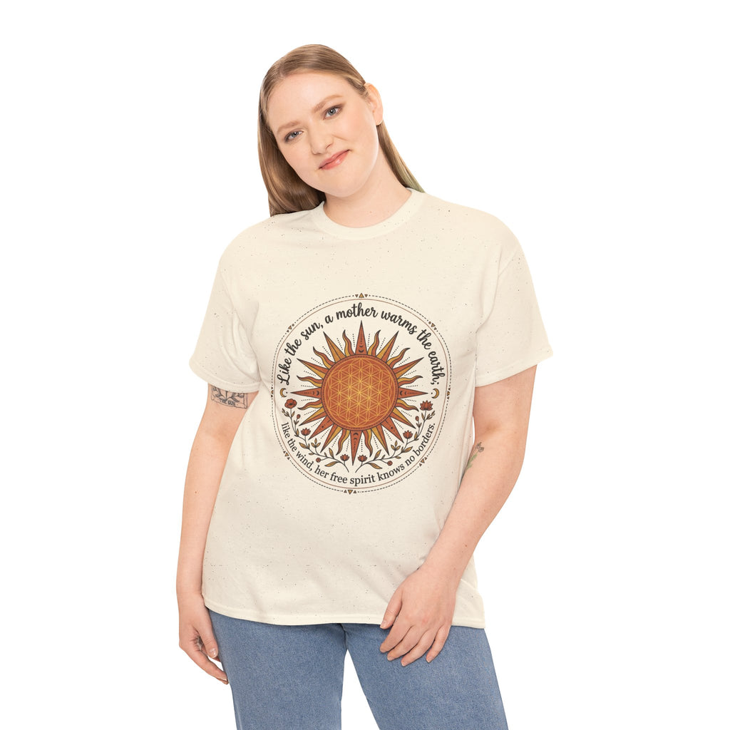Sunflower Mandala Tee | Sunburst Floral Graphic Shirt