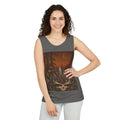 Mushroom Forest Skull tank top | Crystal Cluster Night Woodland