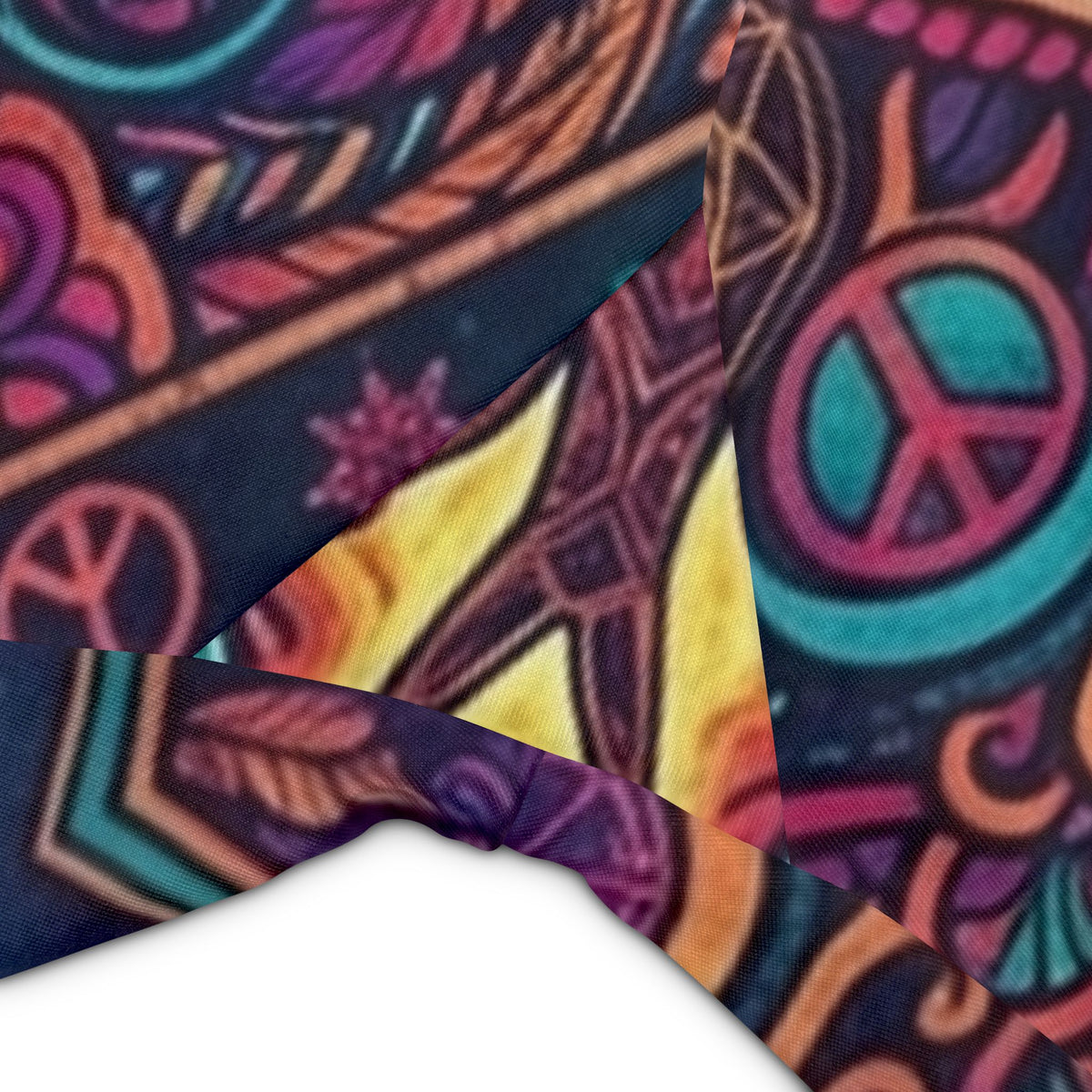 Mystical Celestial Desert Mandala Workout Shorts