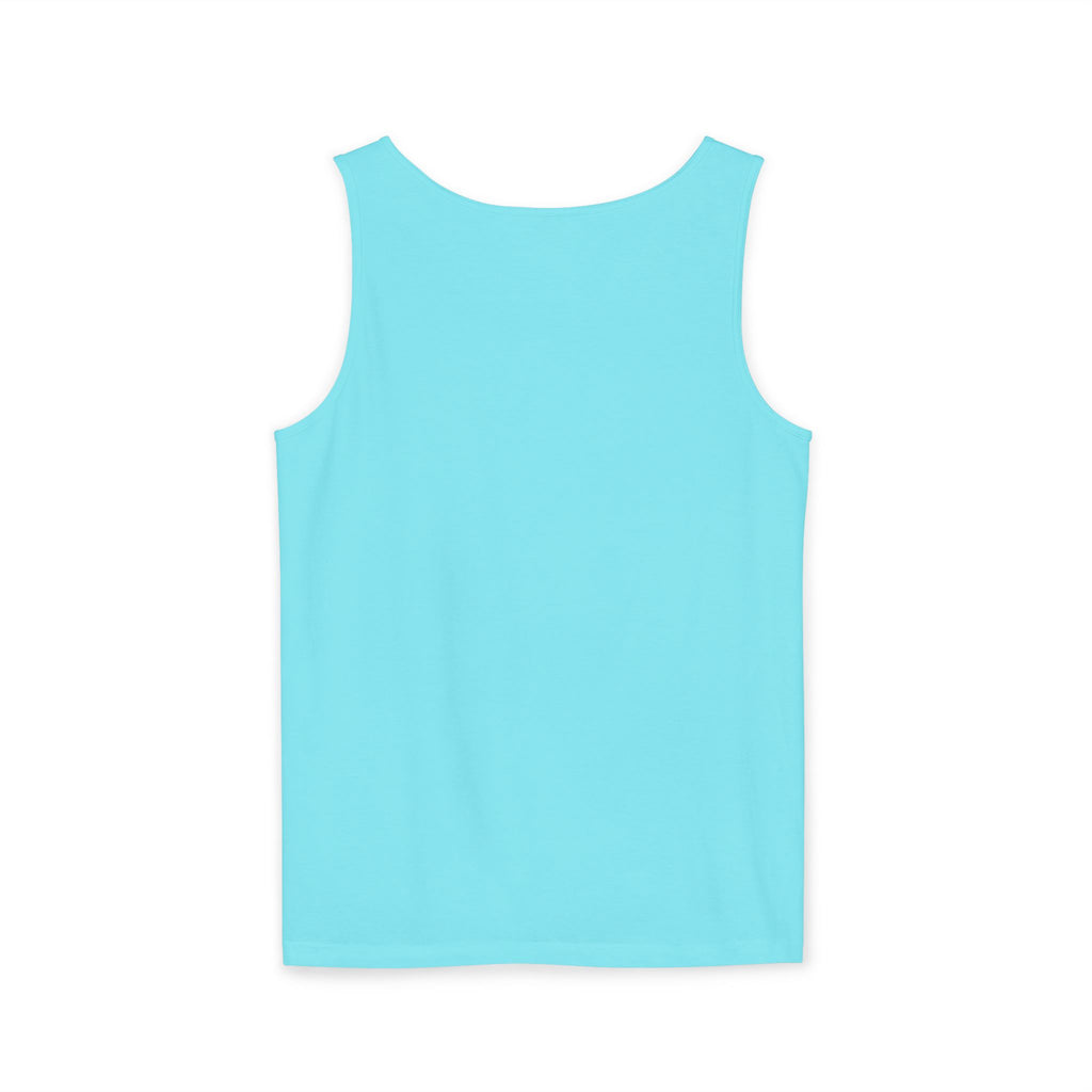 Mystical Moonlit Forest Tree Tank Top | Crescent Moon, Geometric Flower of Life