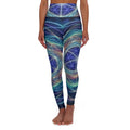 Swirling Galaxy Waves Leggings | High Waisted Yoga Leggings