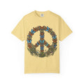 Butterfly Peace Sign T-Shirt | Floral Peace Symbol Tee