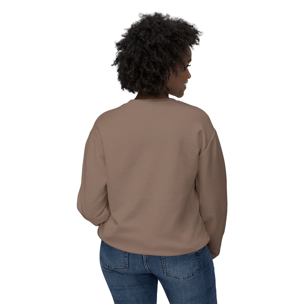 Albert Hoffman  Riding Bicycle Holding Lantern sweatshirt | Whimsical Nightscape Crewneck
