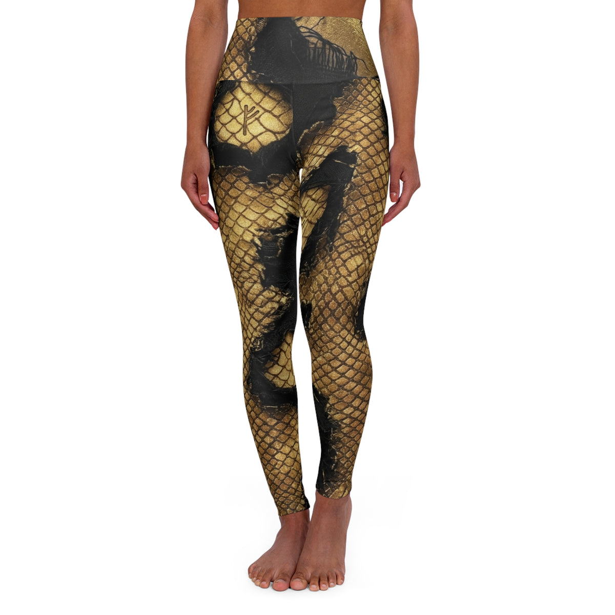 Fishnet Ripped Pattern Leggings, Burning man, halloween, festival wear, concert apparel, EDC,AOP