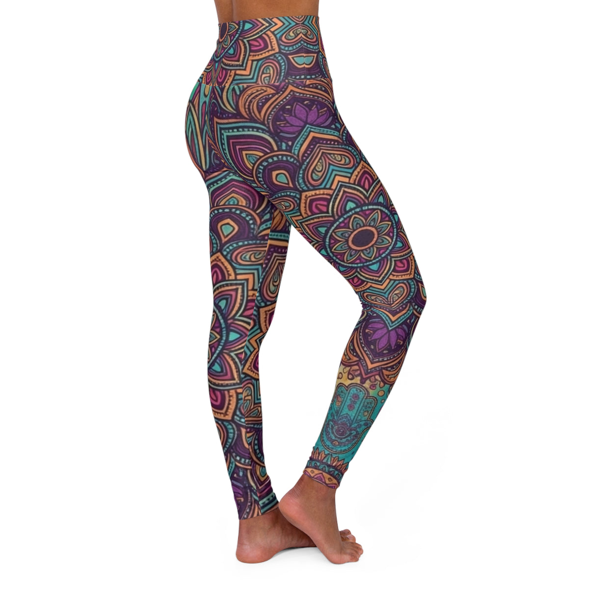 Colorful Mandala Paisley Pattern Leggings