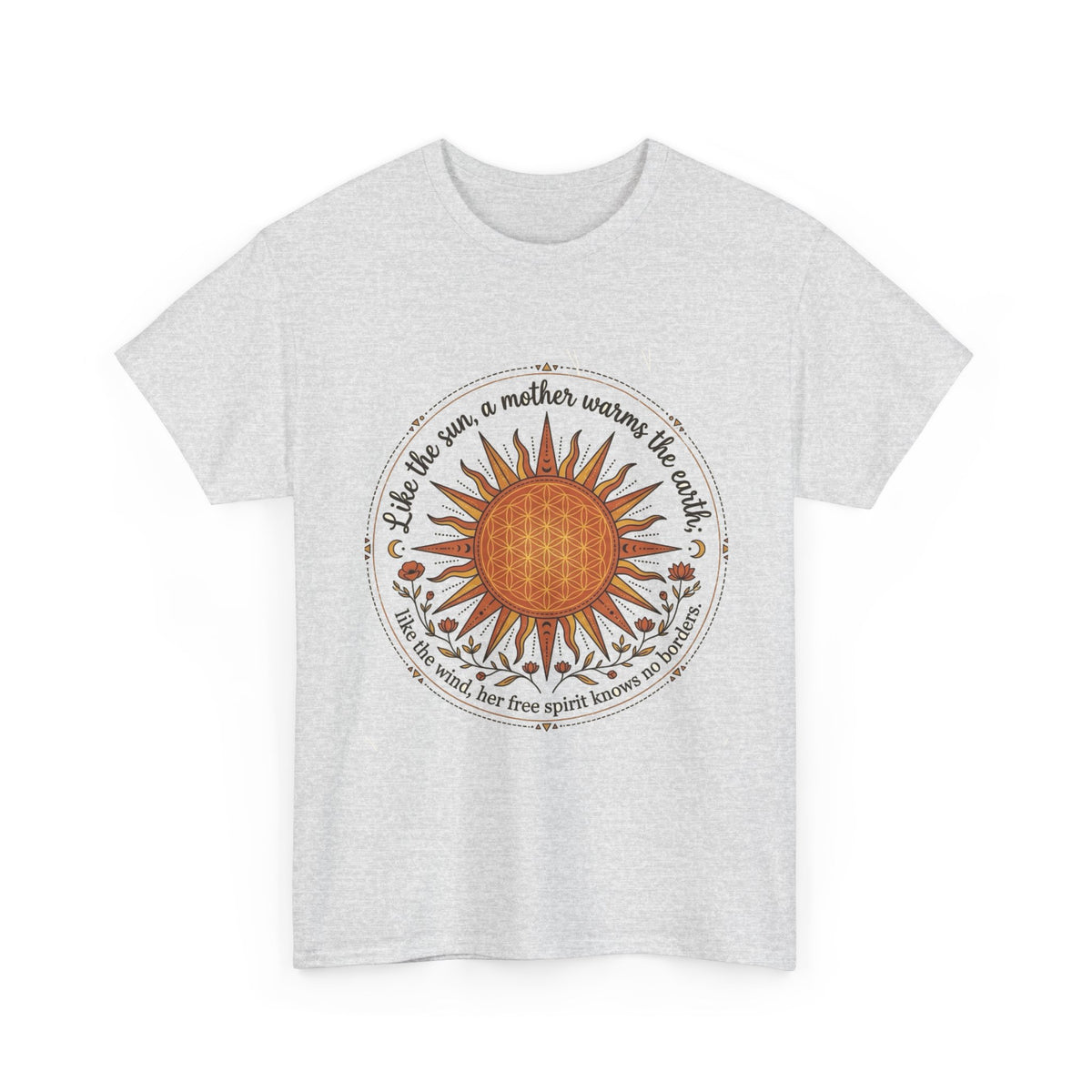 Sunflower Mandala Tee | Sunburst Floral Graphic Shirt