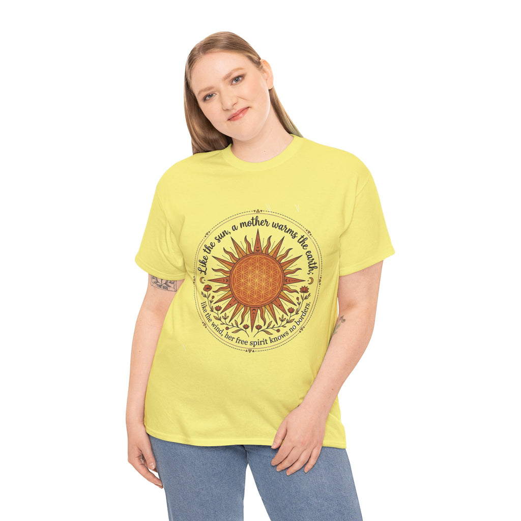 Sunflower Mandala Tee | Sunburst Floral Graphic Shirt