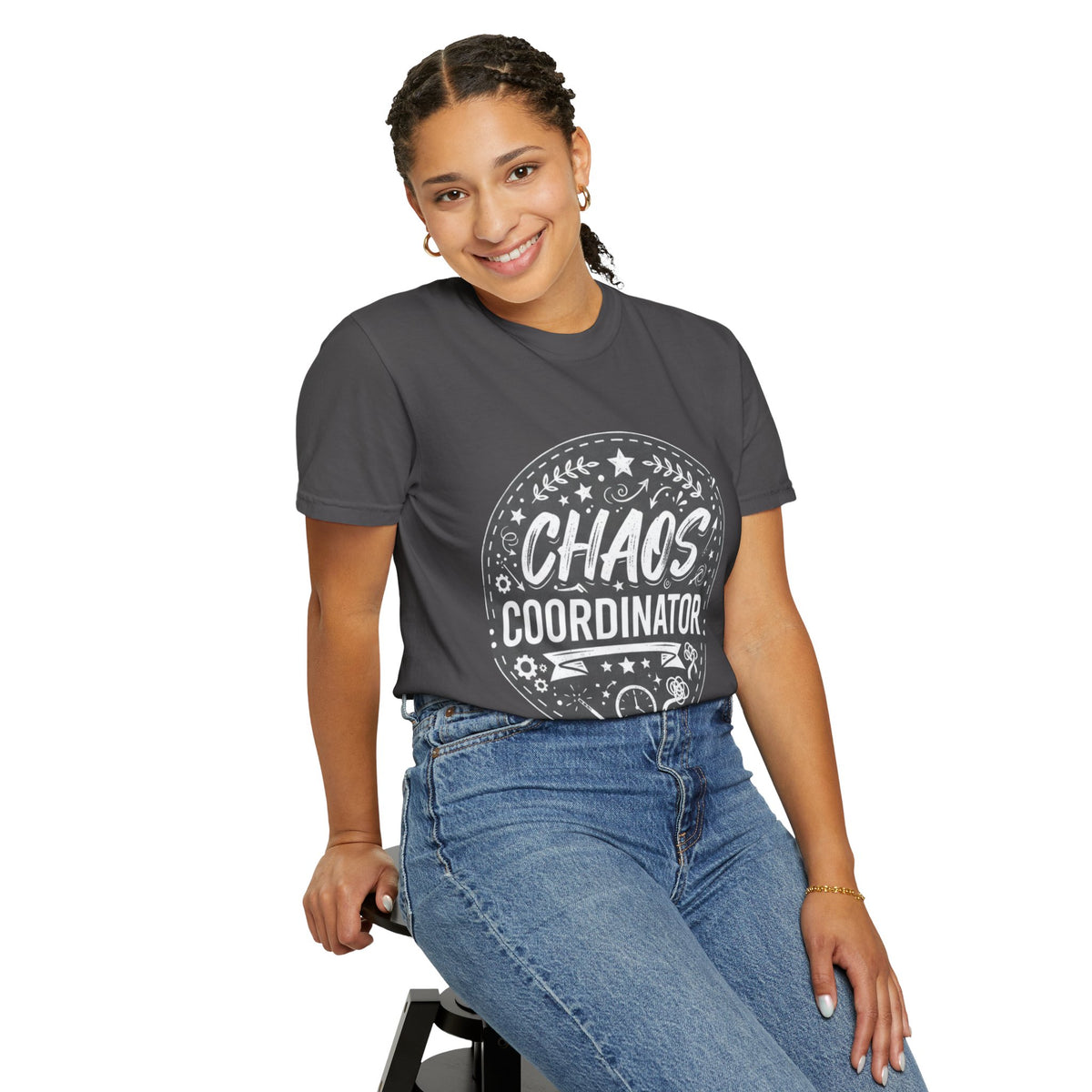 Chaos Coordinator T-shirt | Graphic Typography Tee, Crewneck