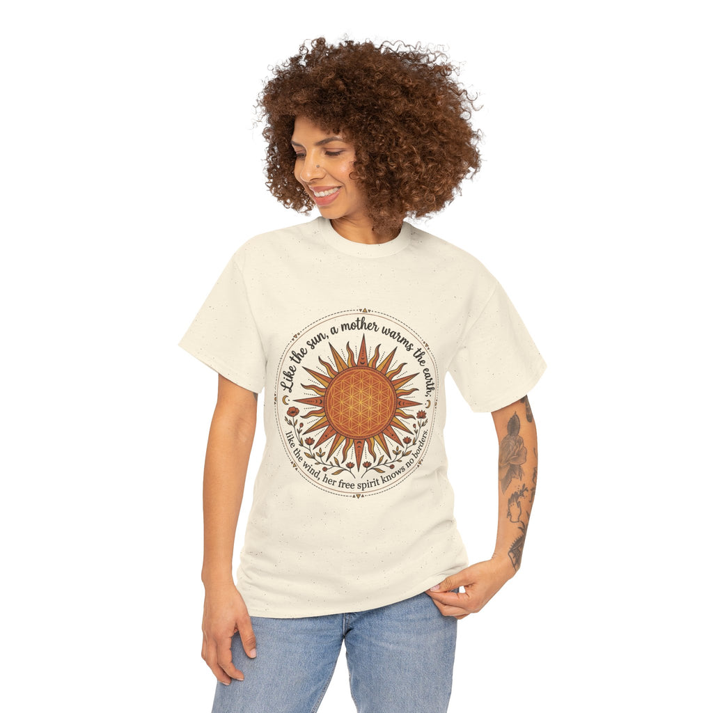 Sunflower Mandala Tee | Sunburst Floral Graphic Shirt
