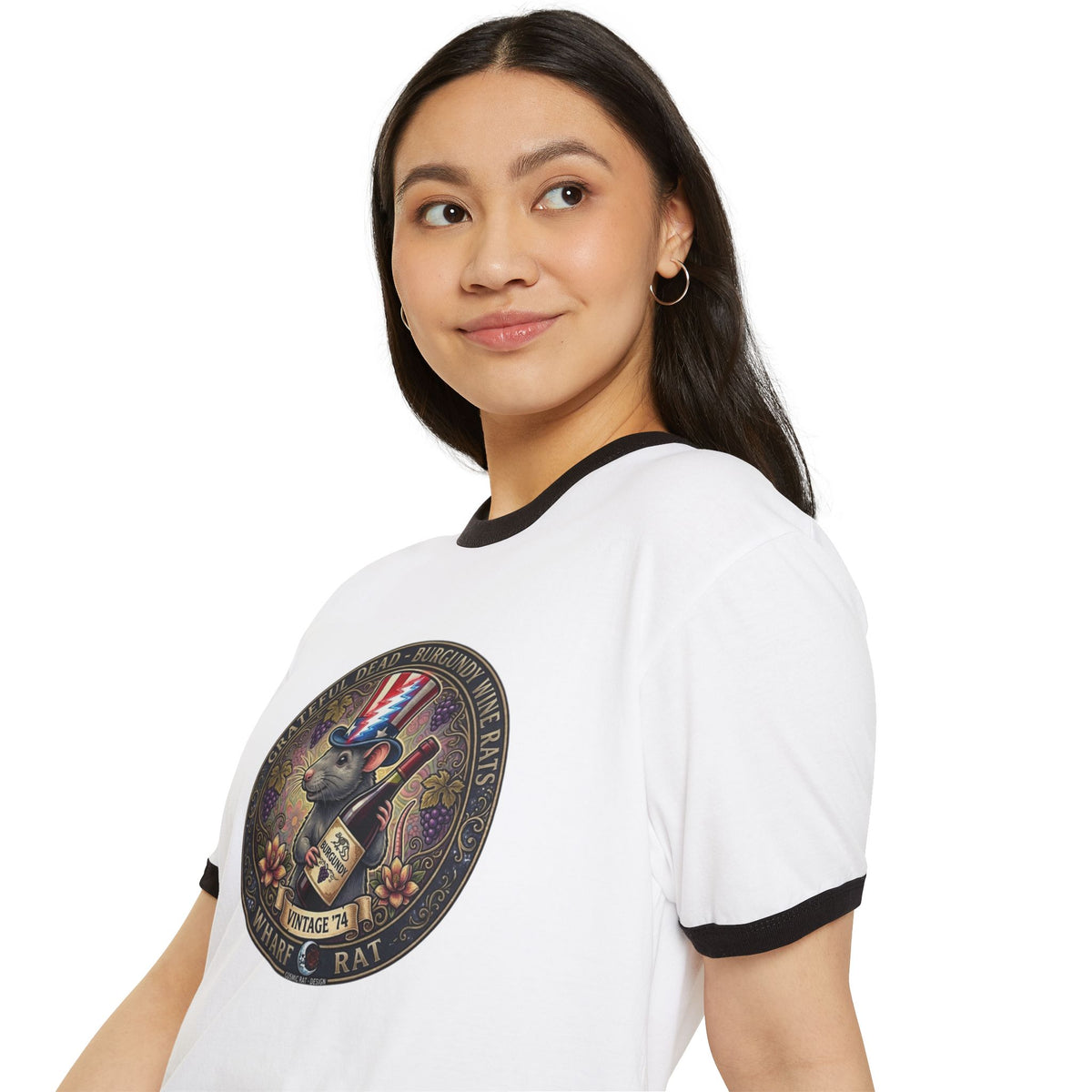 What’s Rat Deadhead Emblem Ringer T-Shirt
