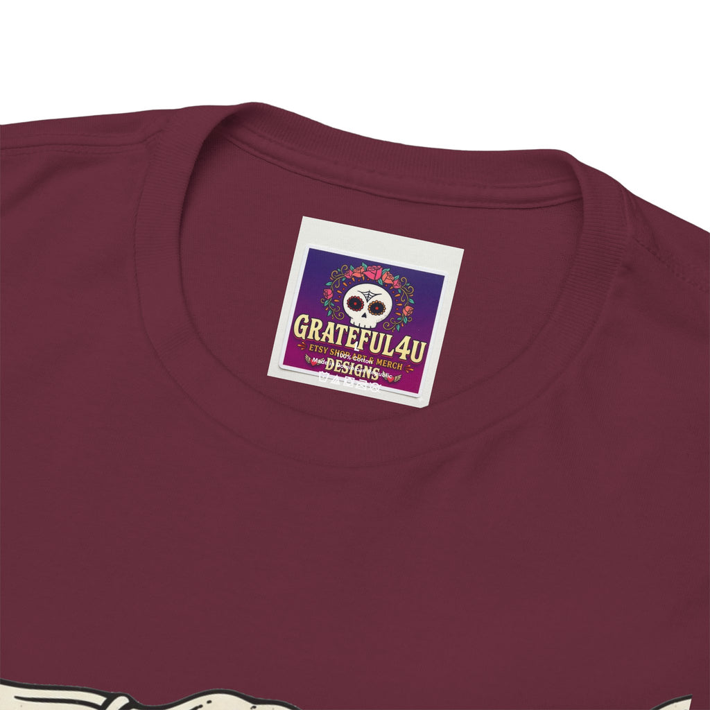 Bull Skull with Rose Tee | Western Floral Skull Shirt