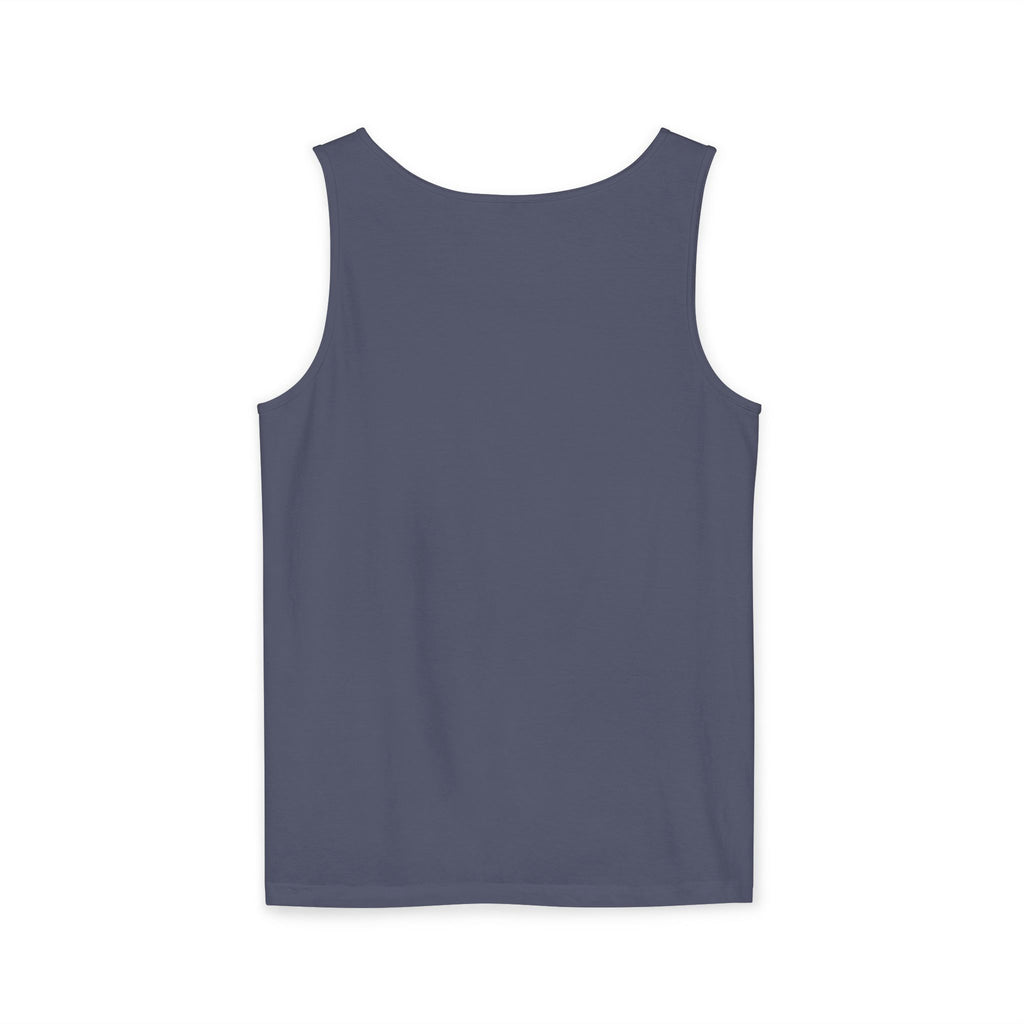 Mystical Moonlit Forest Tree Tank Top | Crescent Moon, Geometric Flower of Life