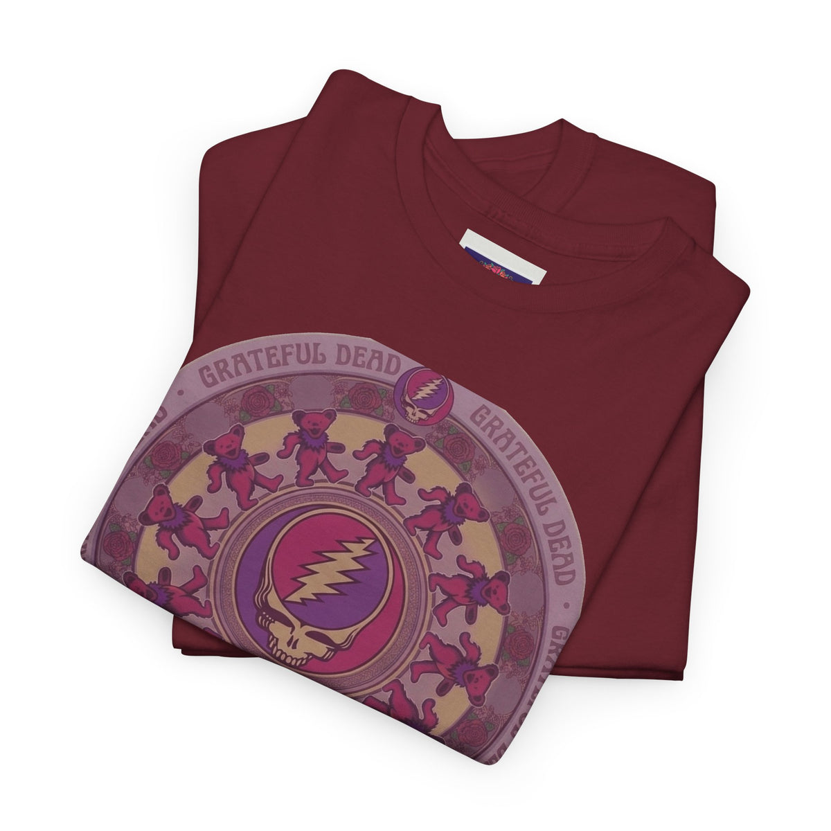 Grateful Dead Steal Your Face Mandala Tee | Psychedelic Band Shirt