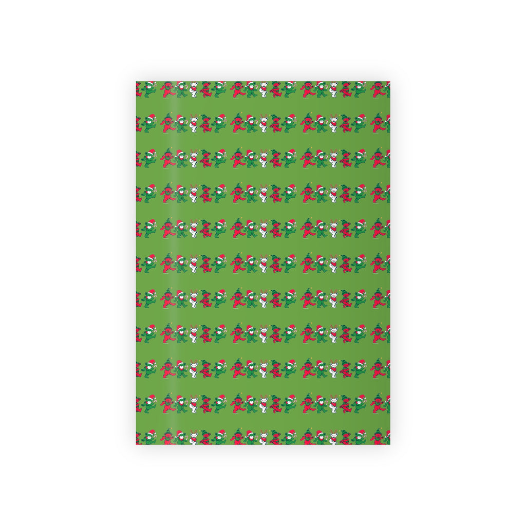 Wrapping Paper, Grateful Dead Christmas Bears, Holiday Gift Wrap Roll, Festive Gift Wrapping, Unique Wrapping Paper, Music Lover Gift Wrap,