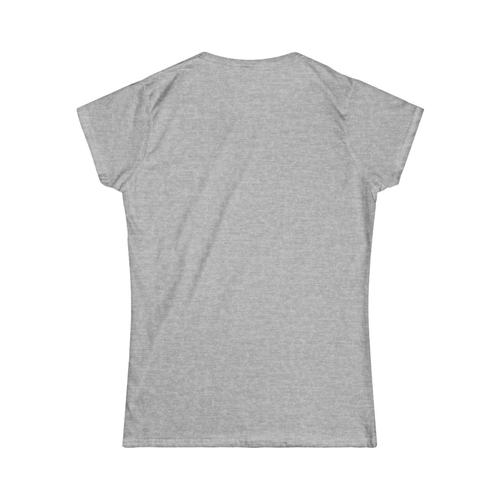 Minimal Grey Crewneck Tee | Plain Basic Women's T-Shirt, Soft Heather