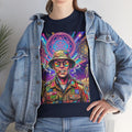 Psychedelic Hunter Portrait Tee | Trippy Soldier Art, Neon Mandala, Deadhead gift