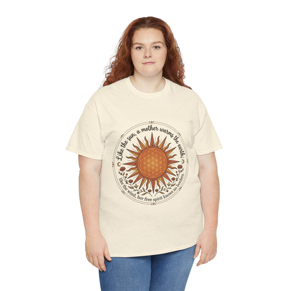 Sunflower Mandala Tee | Sunburst Floral Graphic Shirt