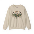 Luna Moth and Moon Phases Sweatshirt | Botanical Moth Illustration