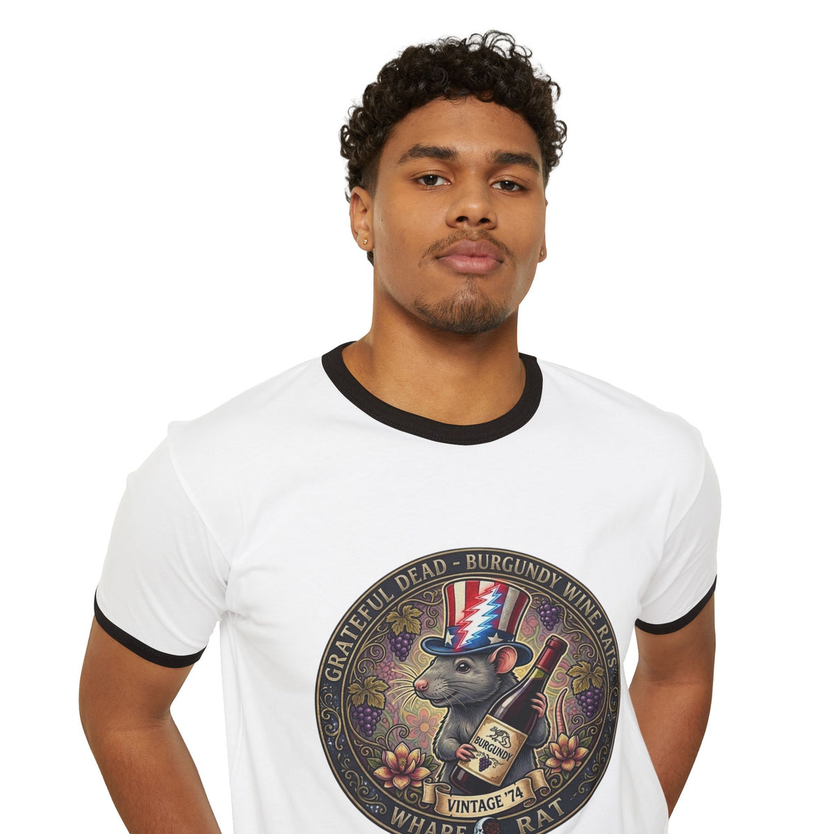 What’s Rat Deadhead Emblem Ringer T-Shirt