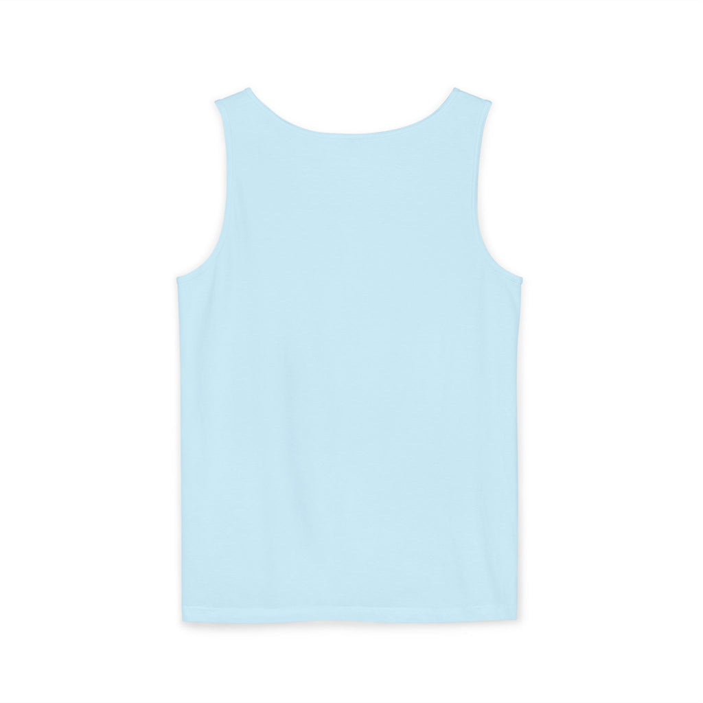 Mystical Moonlit Forest Tree Tank Top | Crescent Moon, Geometric Flower of Life