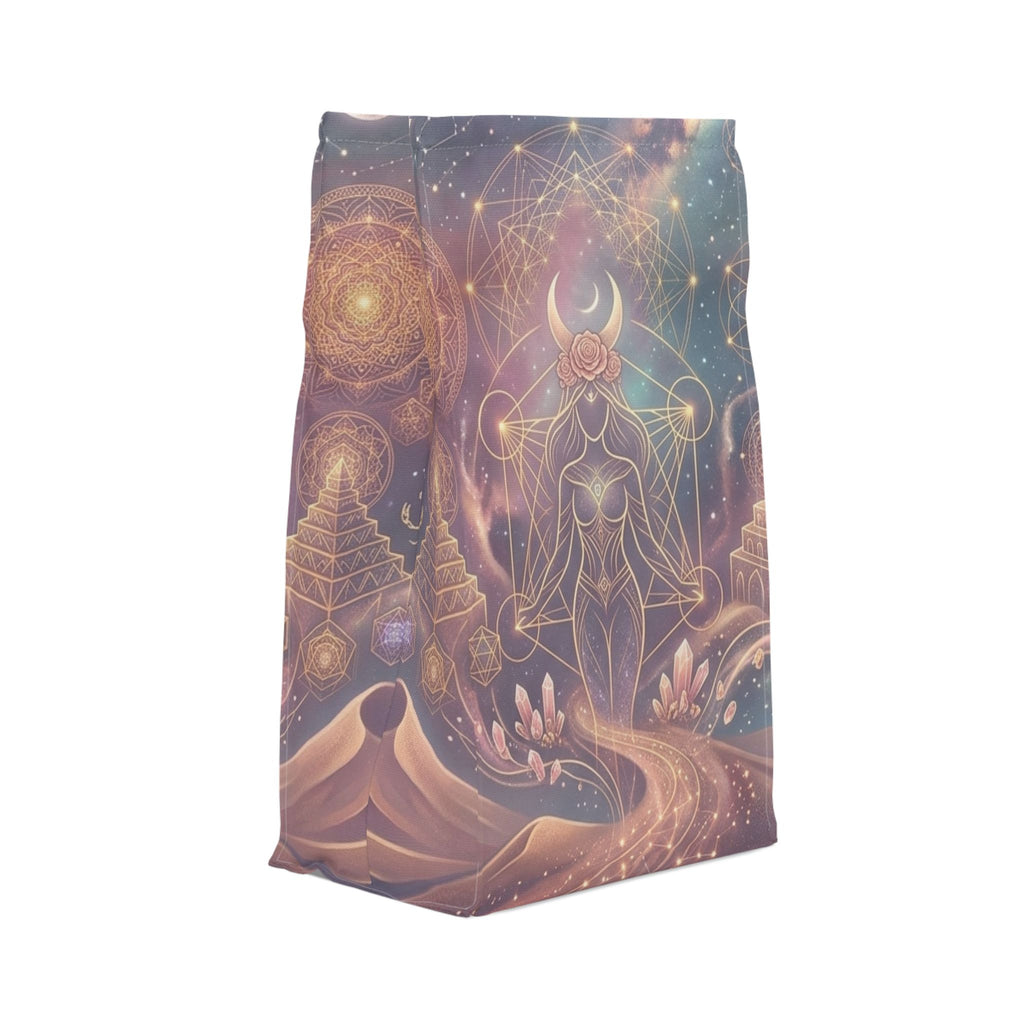 Goddess Moon Mystic Illustration Lunch Bag | Spiritual Celestial Art