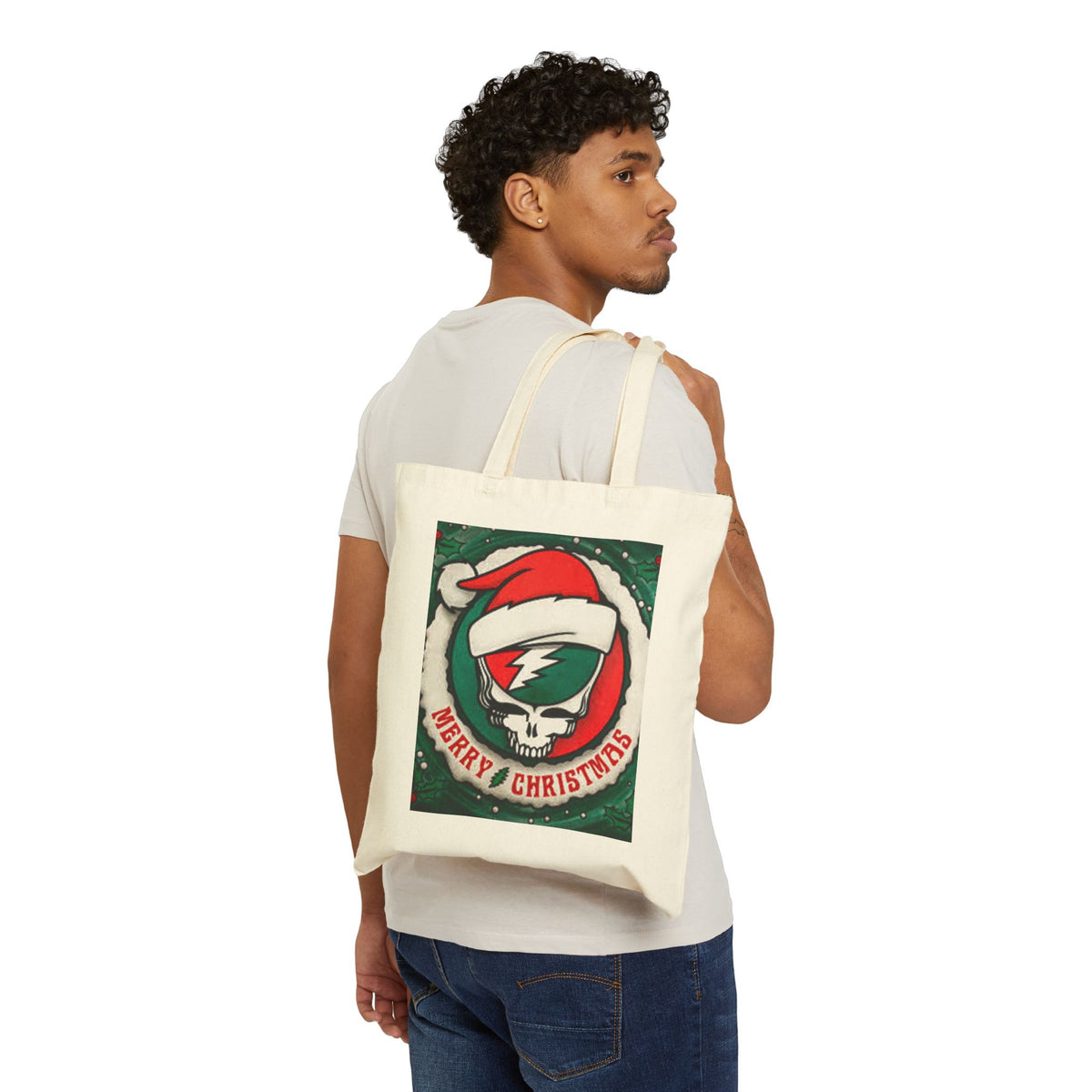 Deadhead Jerry Christmas and a hippie new year  Tote Bag