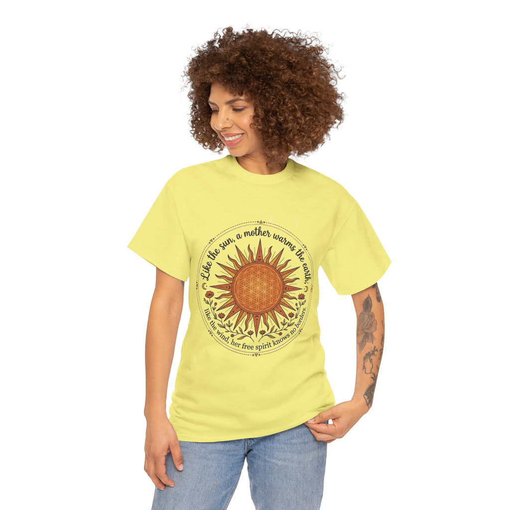Sunflower Mandala Tee | Sunburst Floral Graphic Shirt