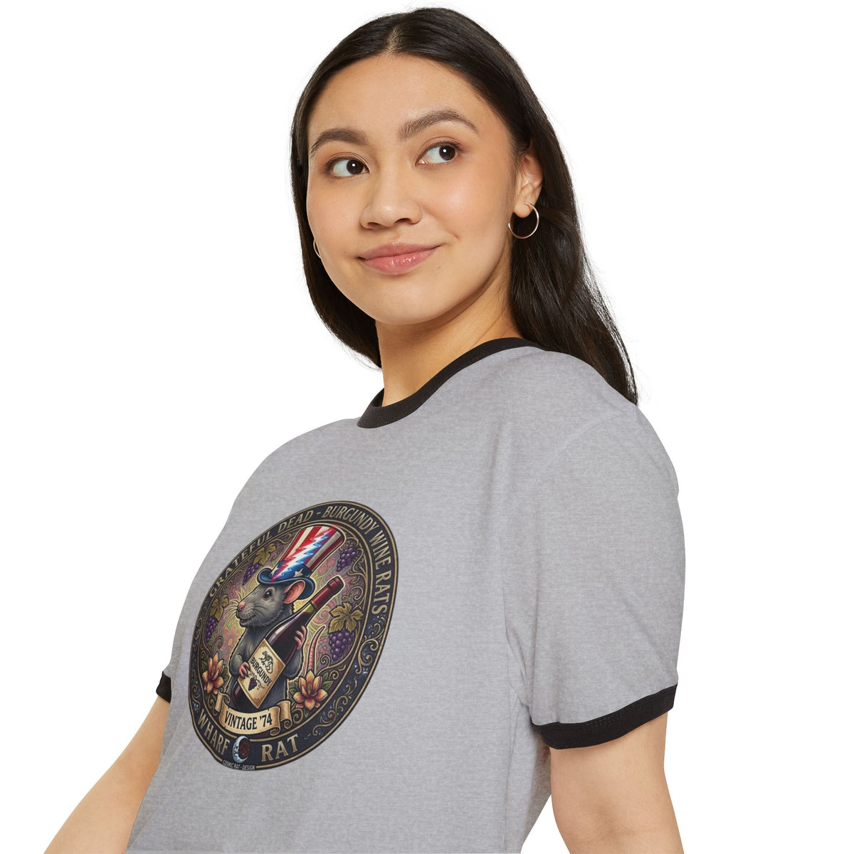 What’s Rat Deadhead Emblem Ringer T-Shirt