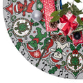 Dancing Bears Mandala Christmas Tree Skirt, Musical Holiday Tree Skirt, Grateful Dead inspired, gift for deadheads