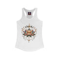 Boho Lotus Design, Yoga, Meditation tank, Racerback, Deadhead, Burning Man, Athletic Sleeveless, Hindu