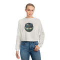 Mystical Moon artwork Cropped Sweatshirt | Celestial Cat Circle