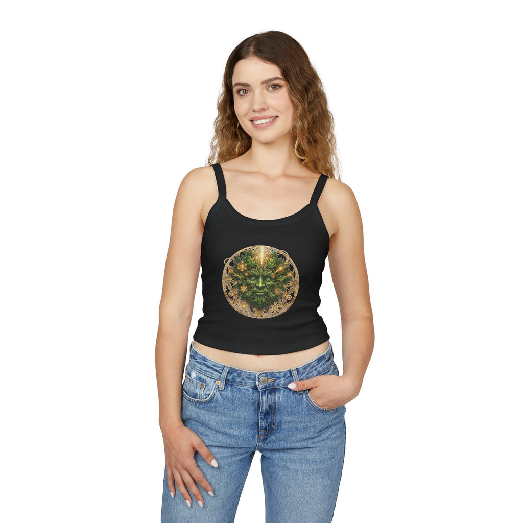 Green Man Face tank top | Pagan nature deity, Celtic forest motif