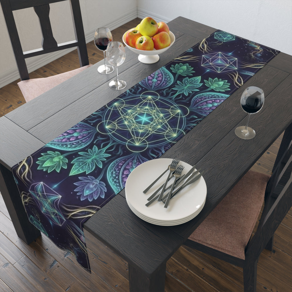 Sacred Geometry Mandala Table Runner