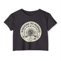 Managing the Madness Crop Top | Boho Sun Moon Graphic, Festival Tee