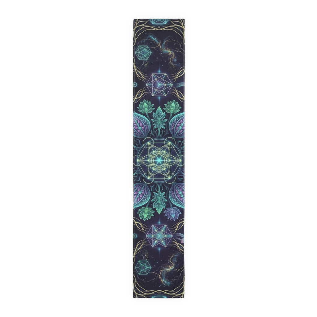 Sacred Geometry Mandala Table Runner