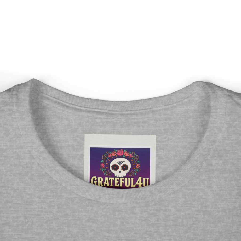 Minimal Grey Crewneck Tee | Plain Basic Women's T-Shirt, Soft Heather