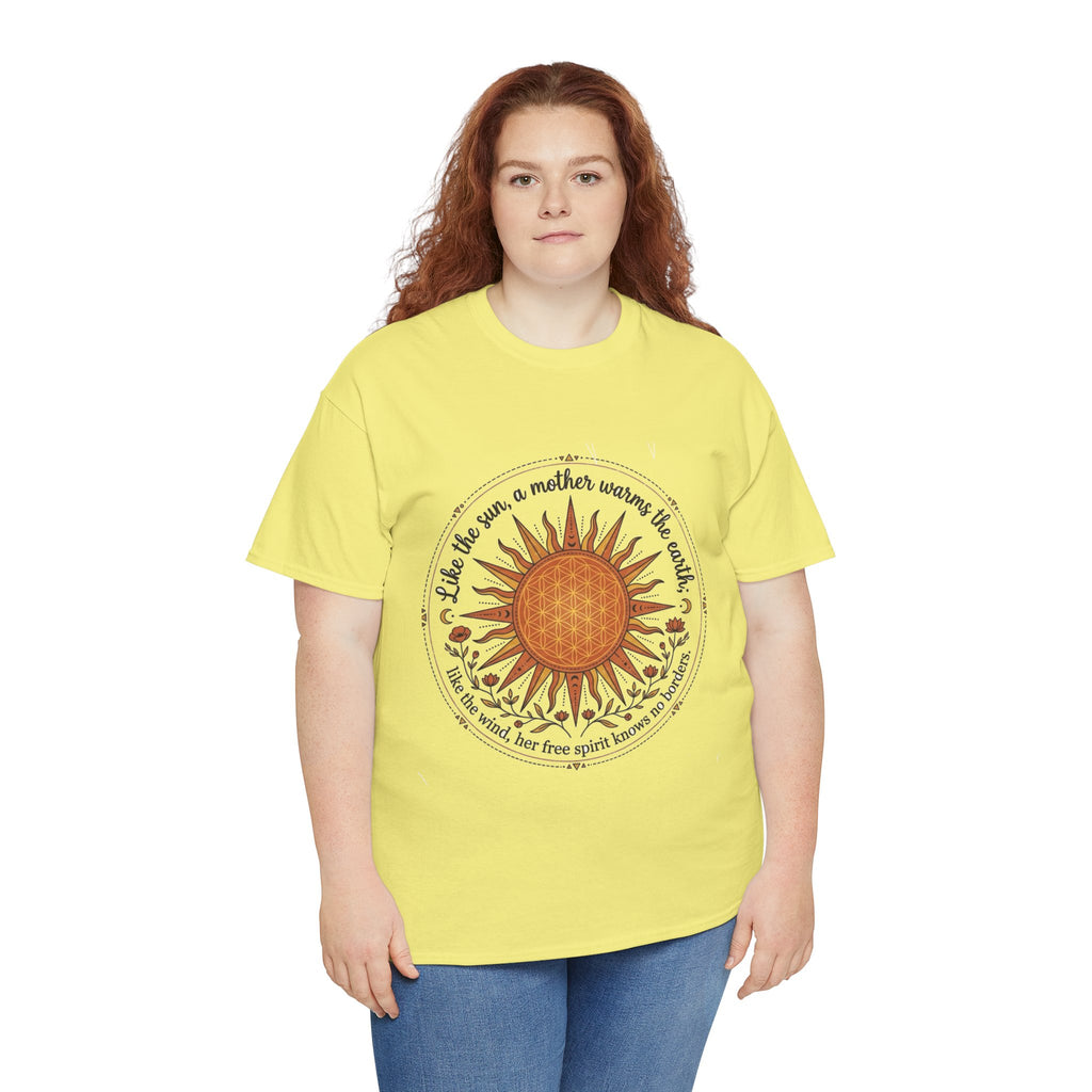Sunflower Mandala Tee | Sunburst Floral Graphic Shirt