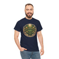 Green Man Face Tee | Celtic Nature Spirit, Burning man festival top, Forest Folklore Shirt